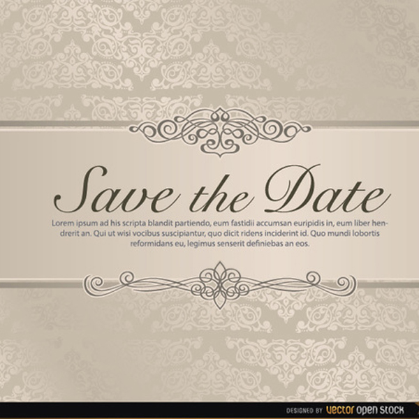 600x600 Wedding Save The Date Vector Free Vectors Ui Download