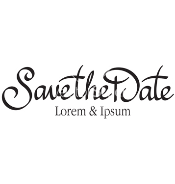 357x376 Free Save The Date Hand Lettering Vector Free Vector Download