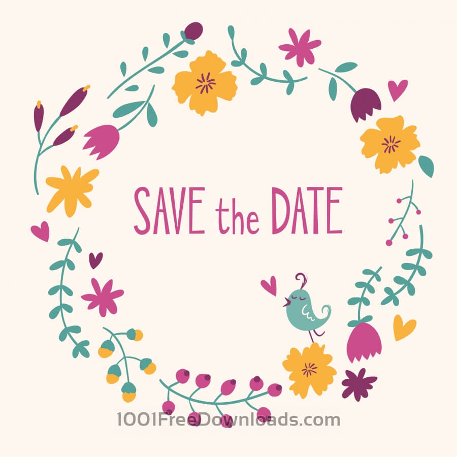 900x900 Free Vectors Save The Date Vector Card Backgrounds