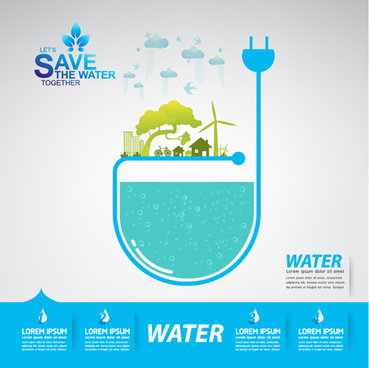 369x368 Save Water Free Vector Download