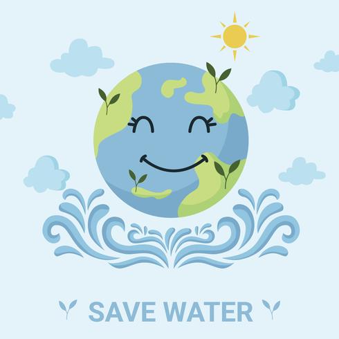 490x490 Save Water Campaign Vector