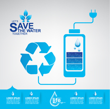 369x368 Save Water Free Vector Download