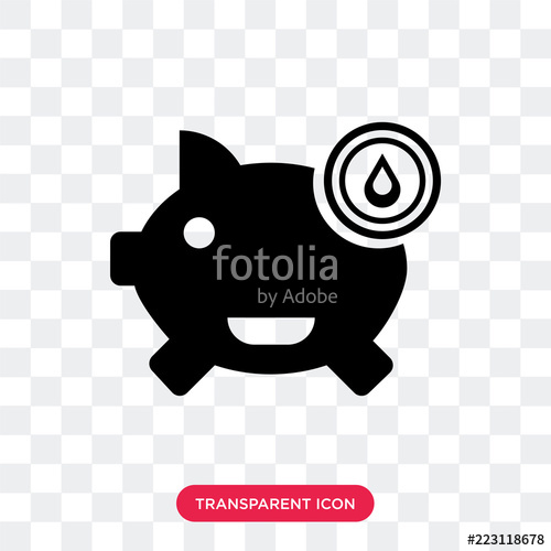 500x500 Save Water Vector Icon Isolated On Transparent Background, Save