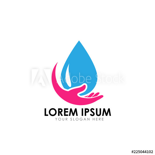 500x500 Save Water Logo Design Template