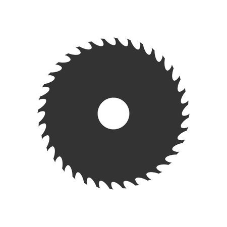 450x450 Circular Saw Blade Icon Isolated On White Background Vector