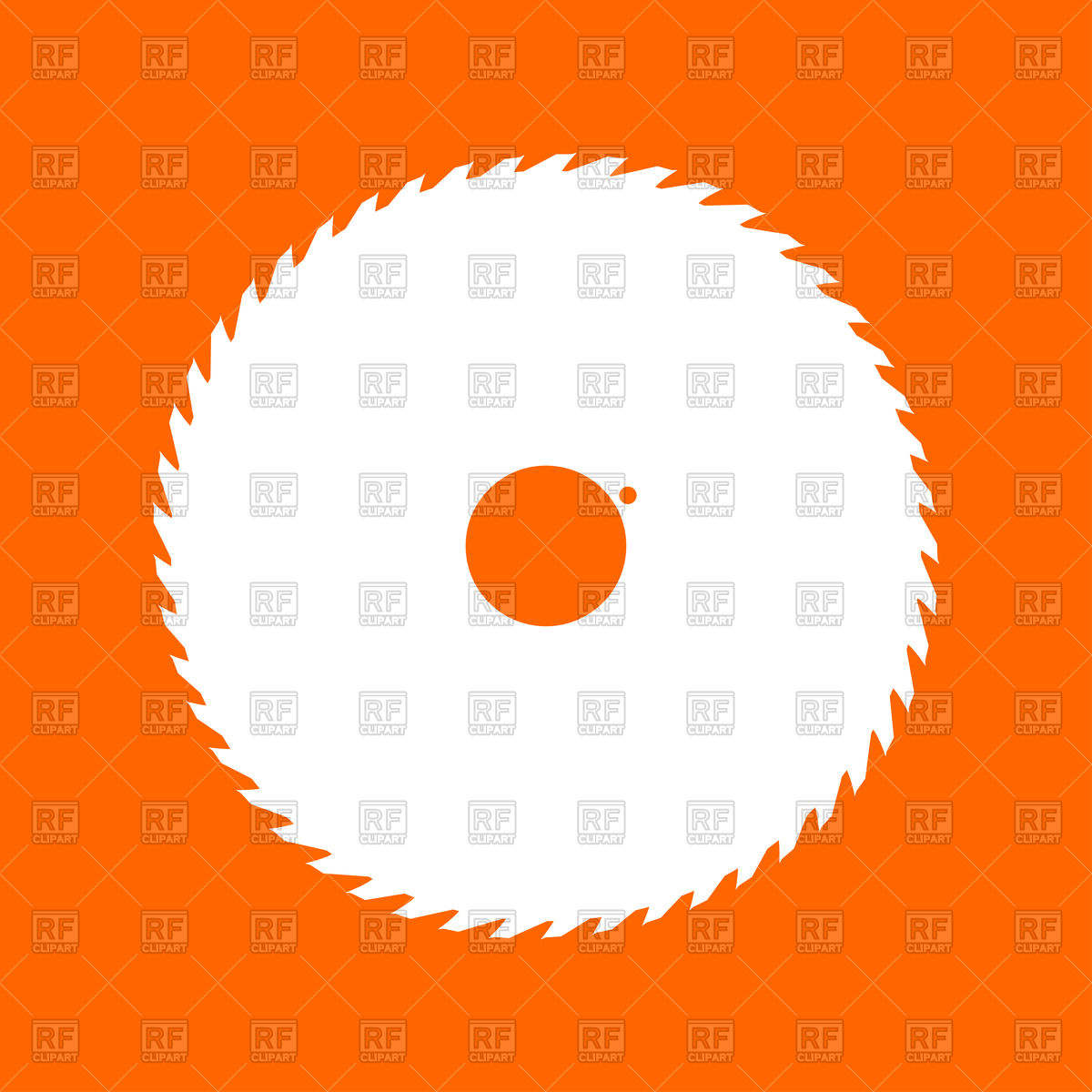 1200x1200 Circular Saw Blade White Icon Vector Image Of Industrial Tools