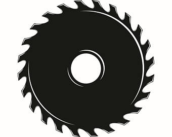 340x270 Saw Blade Vector Clipart