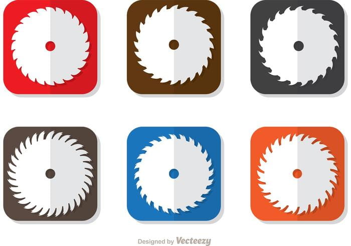 700x490 Square Icon Of Circular Saw Blade Vector Pack Free