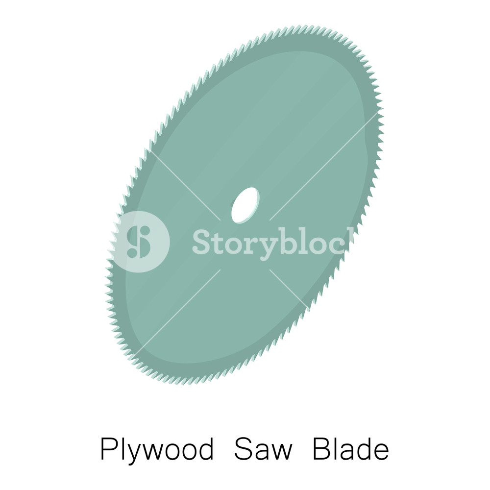 1000x1000 Plywood Saw Blade Icon Isometric Illustration Of Plywood Saw