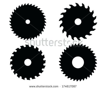 450x380 Round Saw Blade Vector
