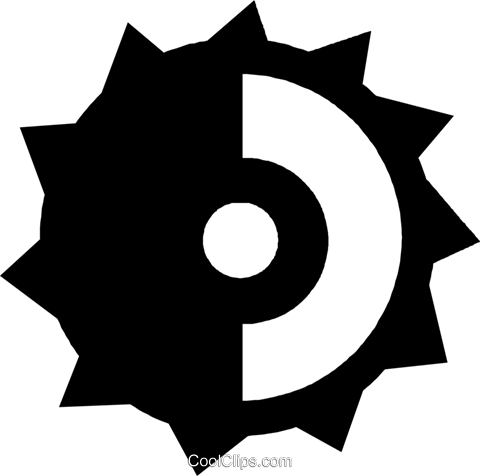 480x476 Saw Blade Royalty Free Vector Clip Art Illustration