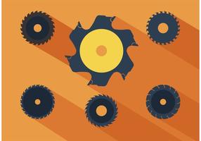 286x200 Circular Saw Blade Silhouette Free Vector Art