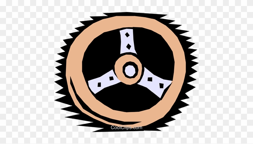 840x481 Woodcut Steering Wheel Royalty Free Vector Clip Art