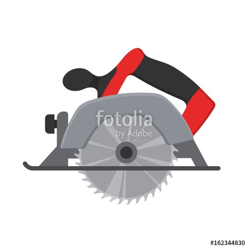 500x500 Electric Circular Saw Wood Cutter Isolated Ot White Background