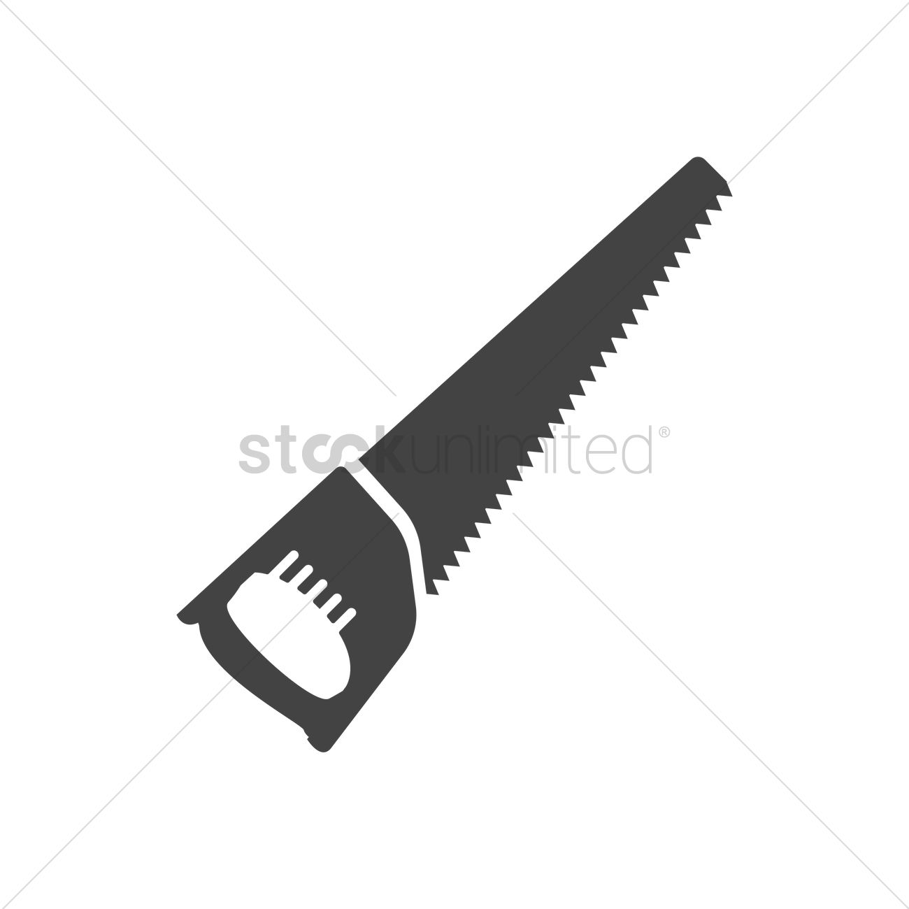 1300x1300 Hand Saw Vector Image