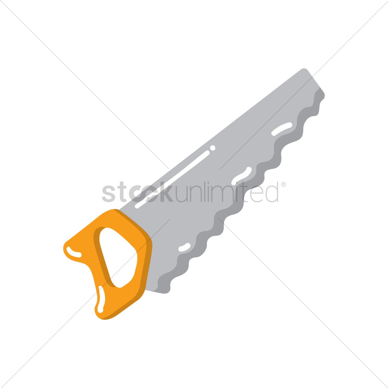 1300x1300 Hand Saw Vector Image