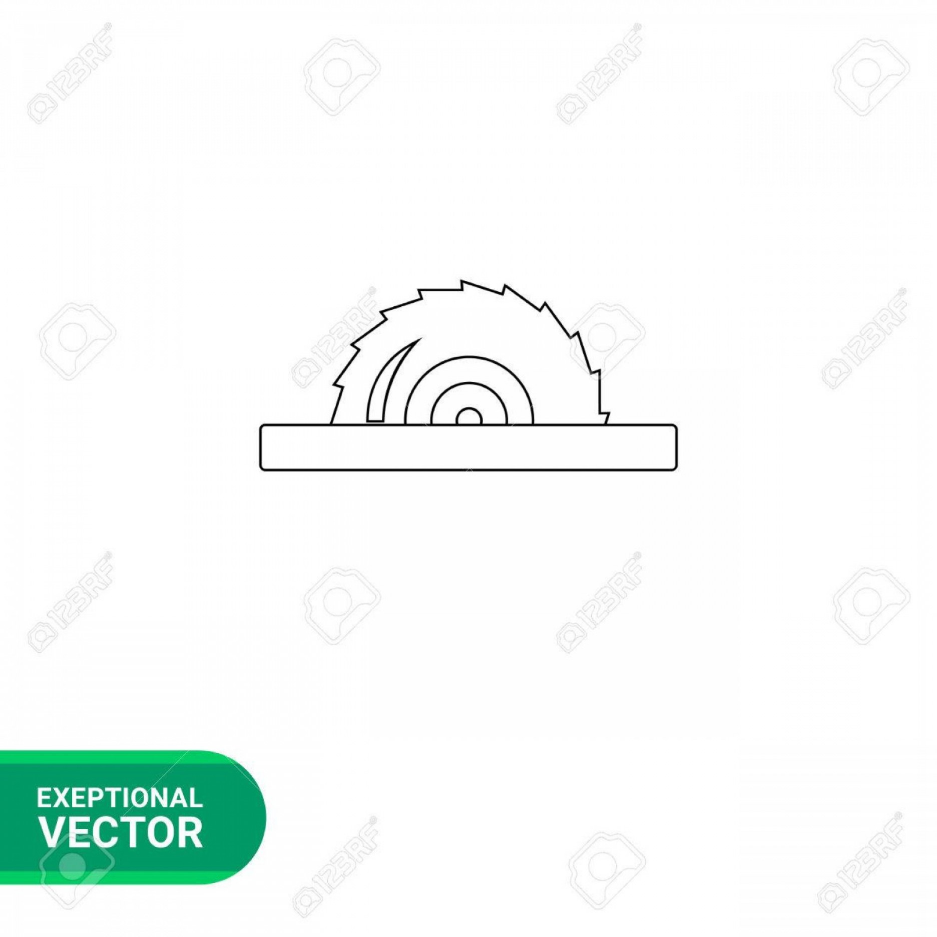 1872x1872 Photostock Vector Vector Icon Of Table Saw With Sharp Circular