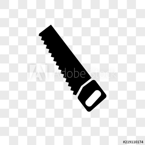 500x500 Saw Vector Icon On Transparent Background, Saw Icon