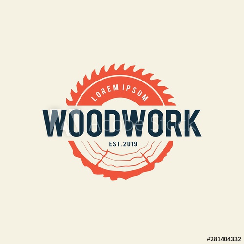 Sawmill Emblem Logo Vector For Carpentry, Woodworkers, Lumberjack 500x500 Sawmill Emblem Logo Vector For Carpentry, Woodworkers, Lumberjack