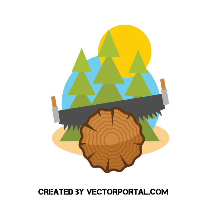 660x660 Sawmill Vector Image