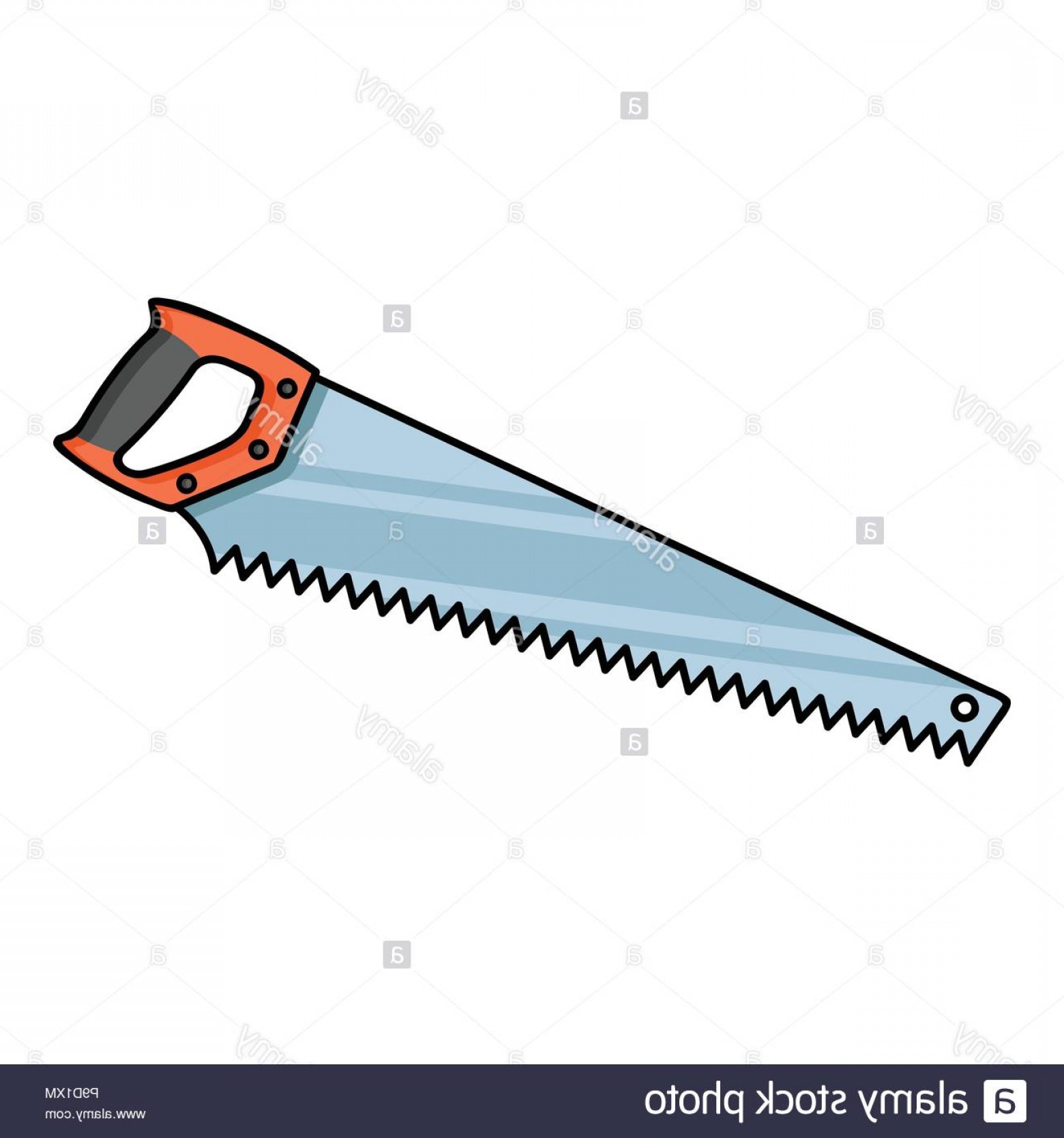 1560x1668 Hand Saw Icon In Cartoon Style Isolated On White Background