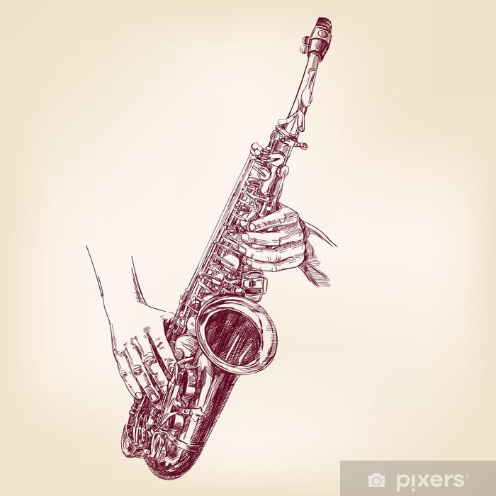 700x700 Fotomural Boceto Dibujado Realista Llustration Vector Mano