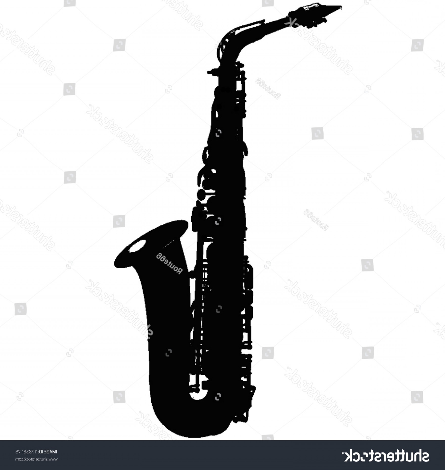 Saxophone Silhouette Vector