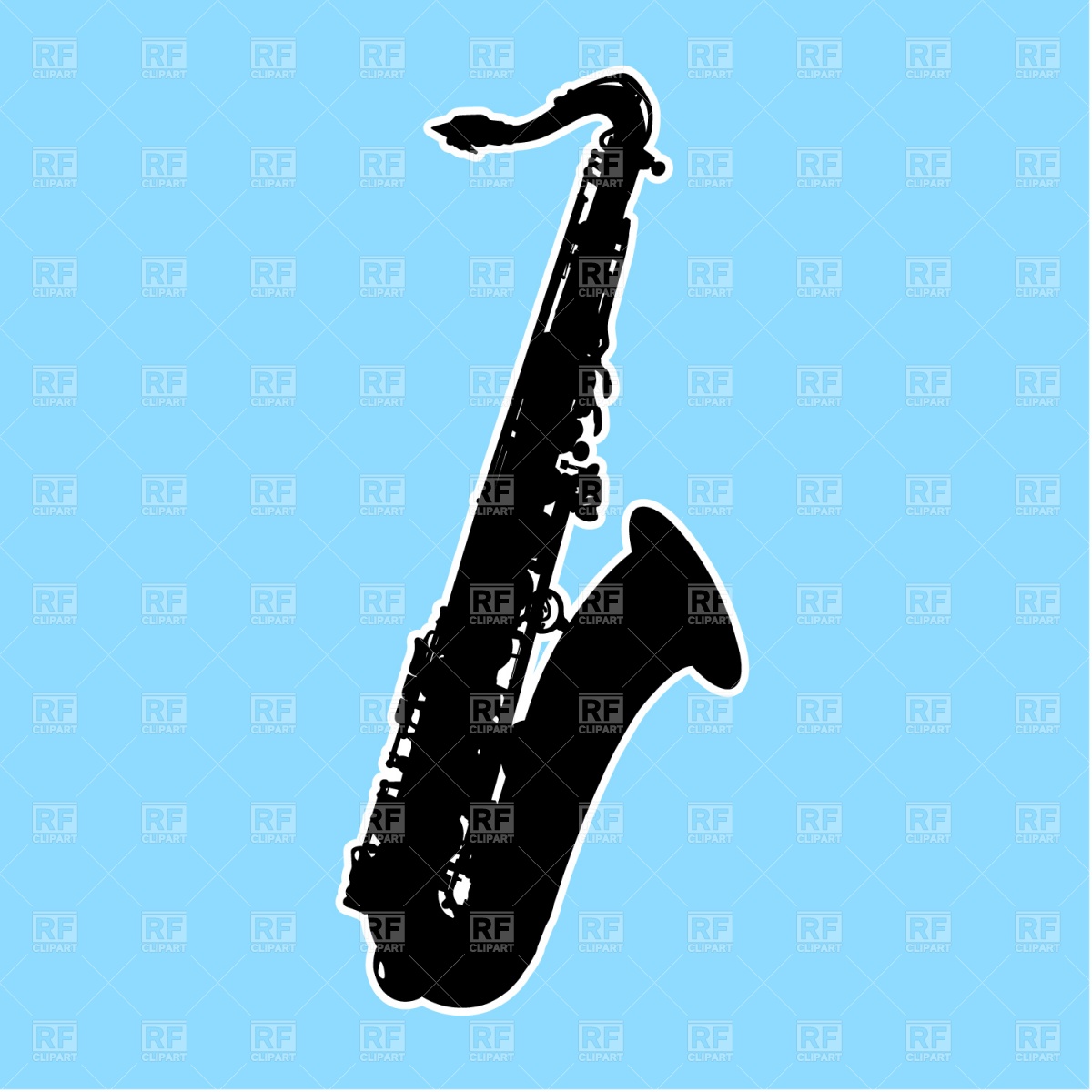 1200x1200 Saxophone Silhouette Vector Image Of Objects Prague