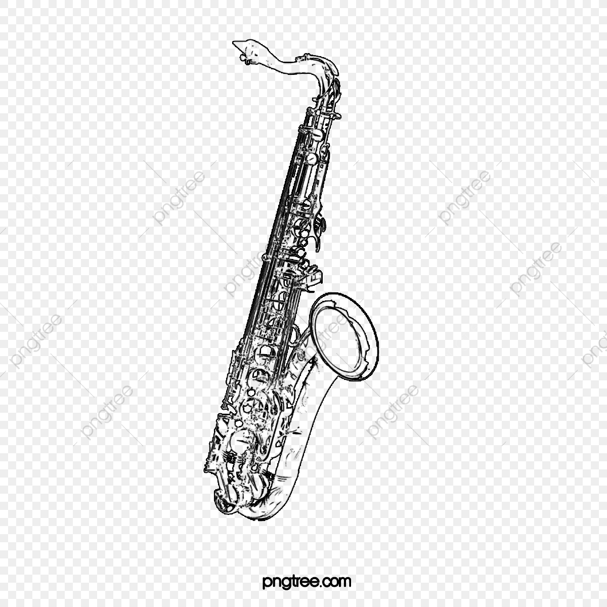 1200x1200 Vector Black Simple Silhouette Music Equipment Saxophone Simple