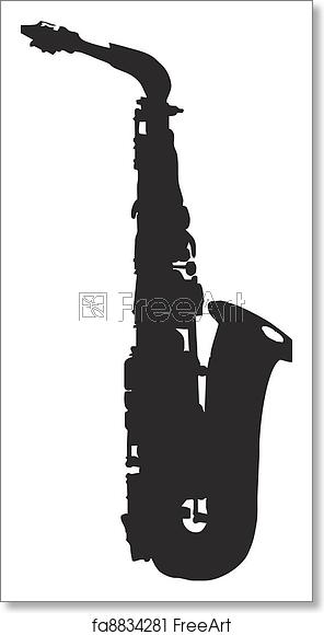 296x580 Free Art Print Of Alto Sax Alto Saxophone Silhouette