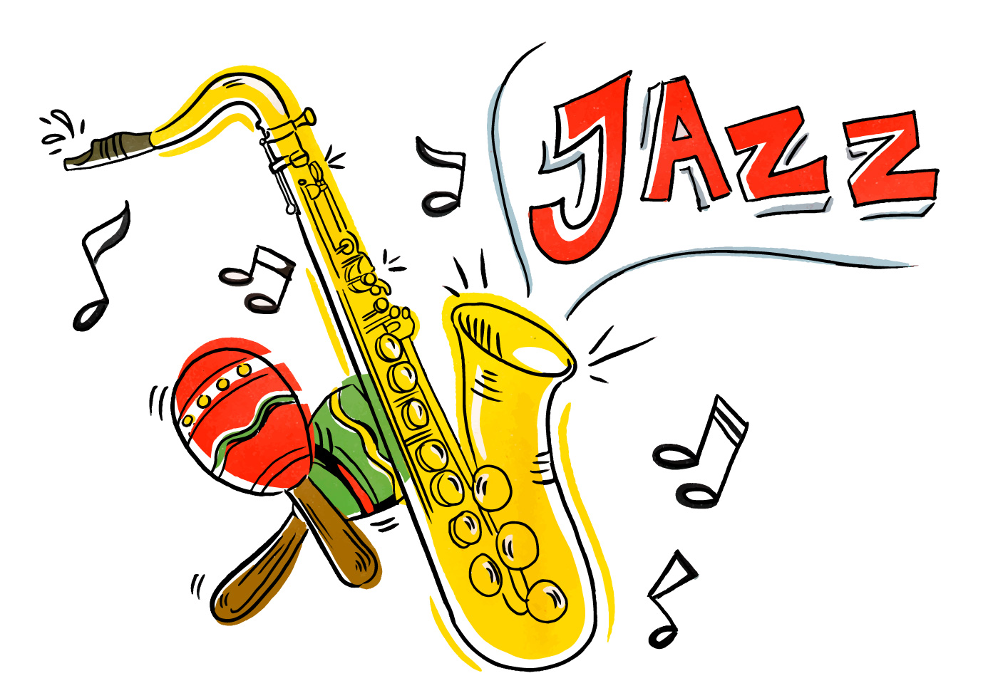 1400x980 Saxophone Free Vector Art