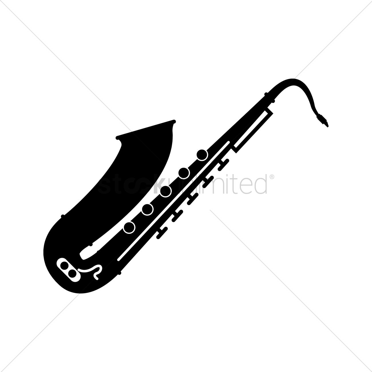 1300x1300 Saxophone Vector Image