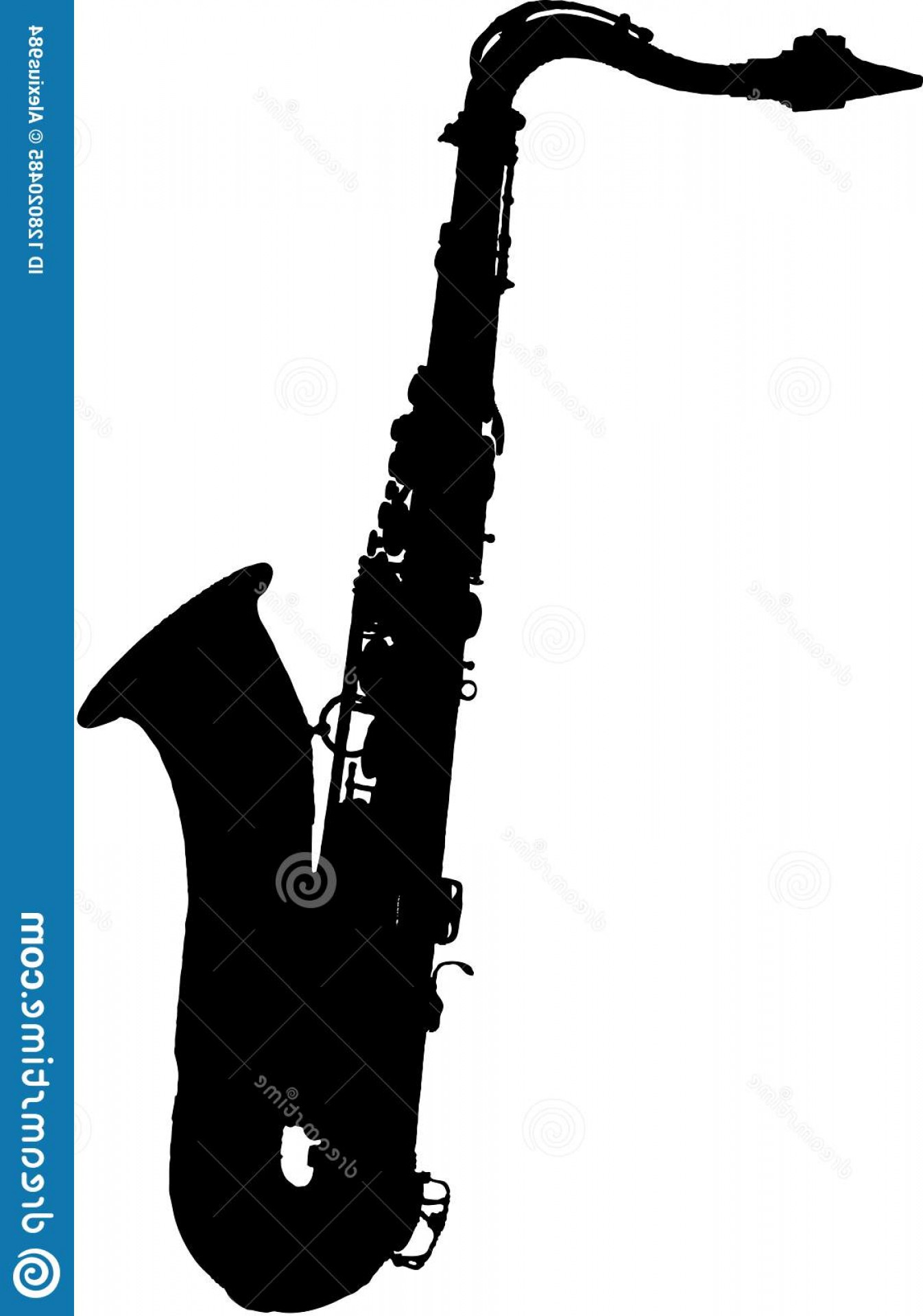 1346x1920 Tenor Saxophone Vector Tenor Saxophone Vector Image Black White
