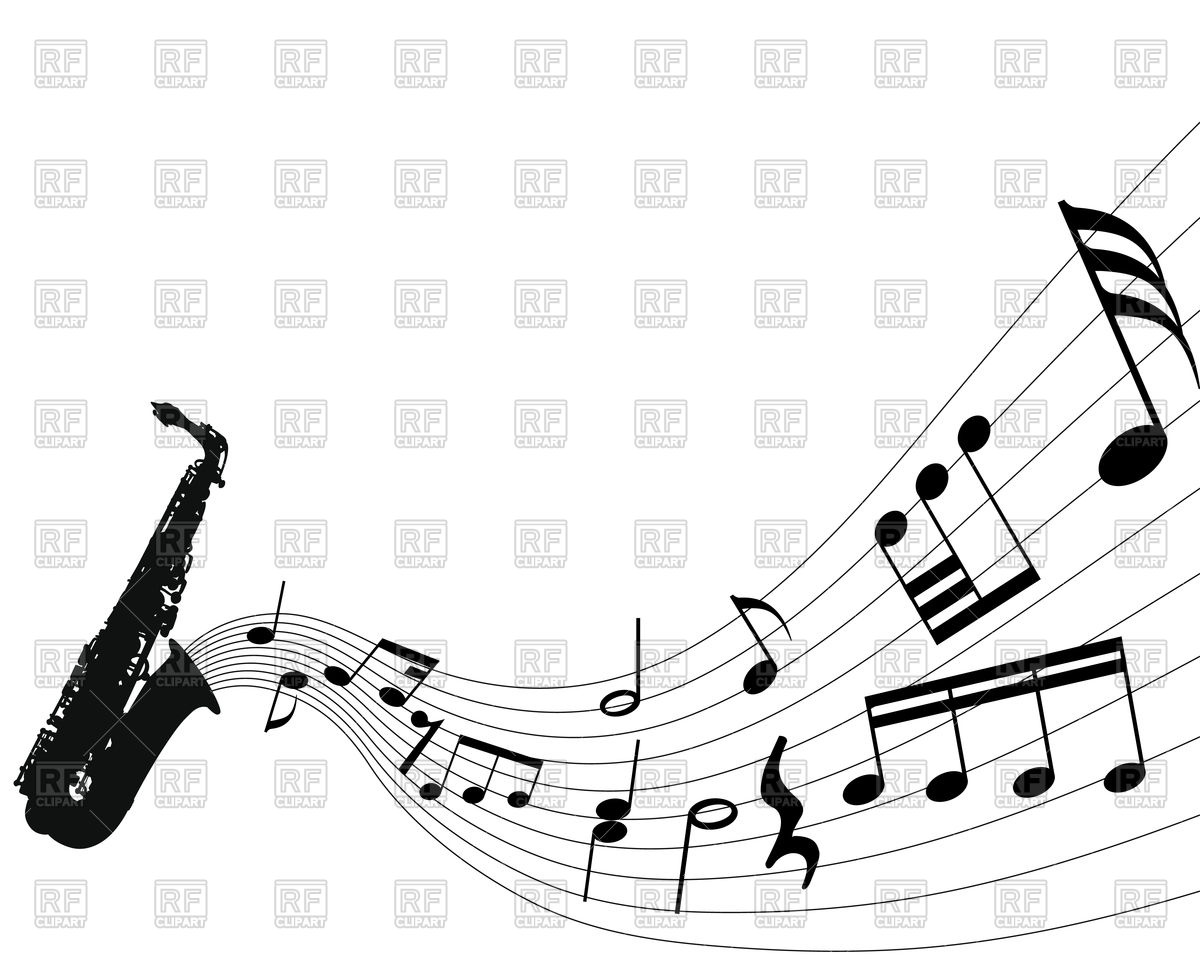 1200x960 Musical Notes From Saxophone Vector Image Of Backgrounds, Textures