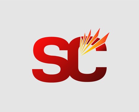 450x363 Elegant Alphabet Letter S And C Logo Vector Illustration Royalty