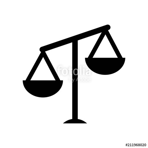 500x500 Scale Balanced Tool Icon Vector Icon Simple Element Illustration