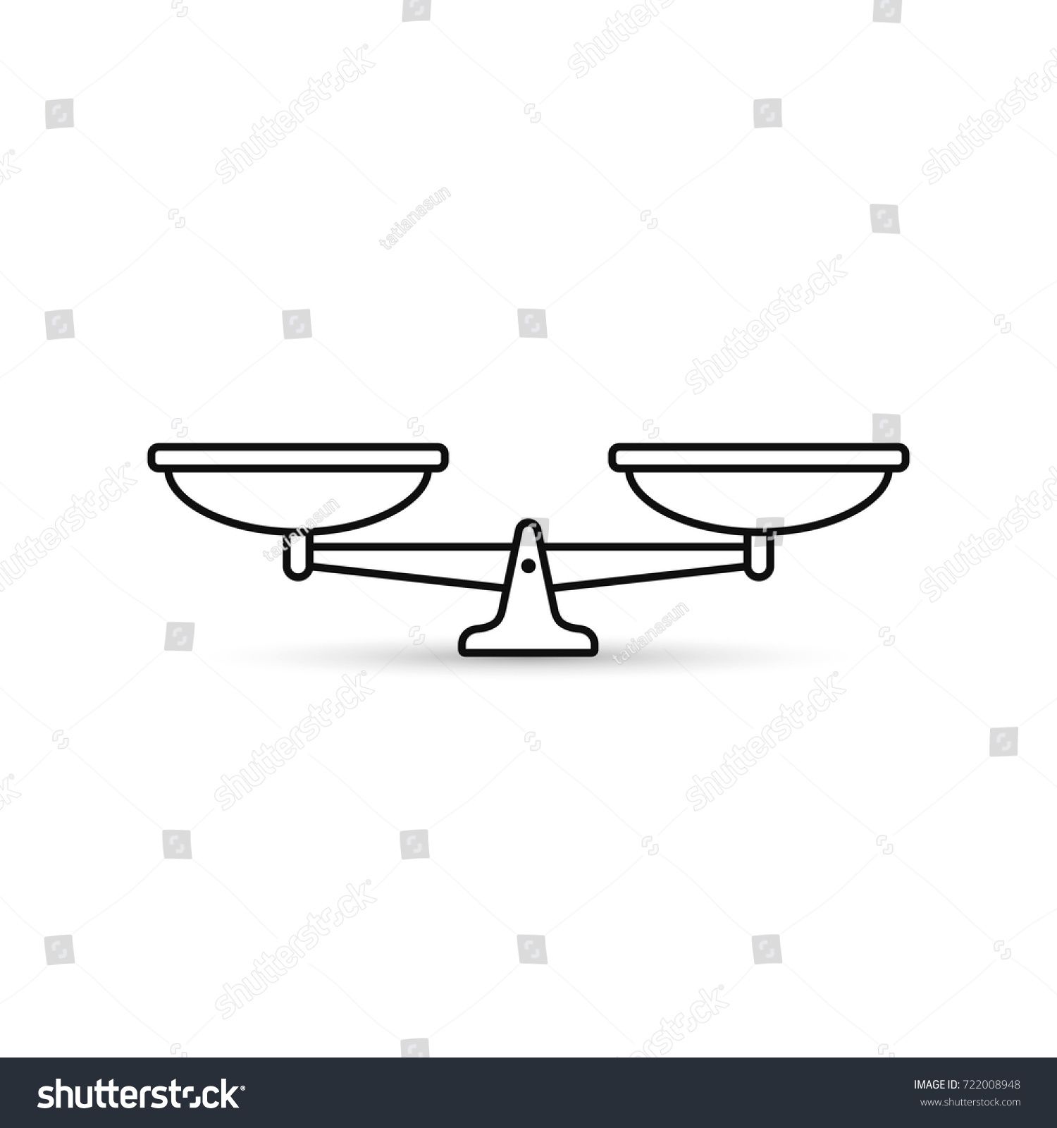 1500x1600 Scales Outline Icon Vector Black Scale Illustration Icon Outline