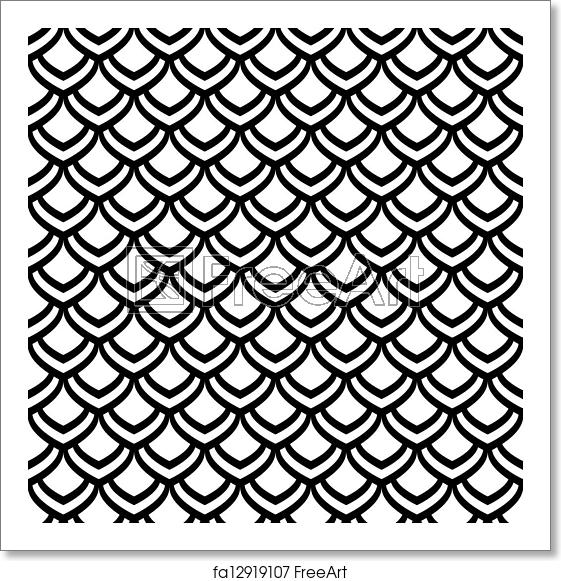 561x581 Free Art Print Of Seamless Scales Pattern Seamless Pattern Fish