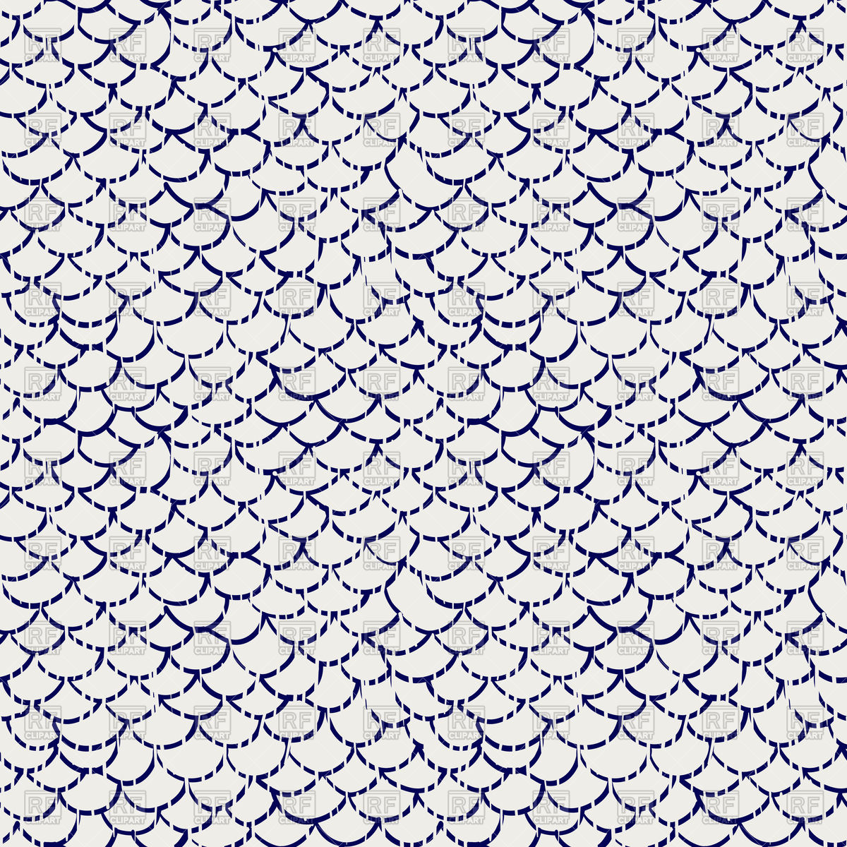 1200x1200 Hand Drawn Scale Seamless Pattern Vector Image Of Backgrounds