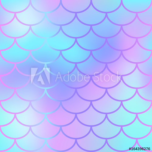500x500 Cool Blue Fish Scale Pattern Vector Texture Mermaid Seamless