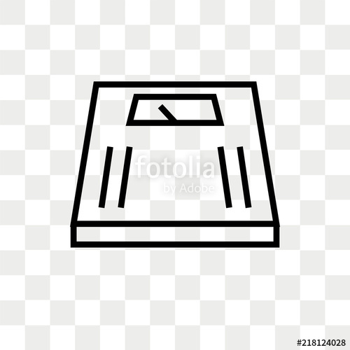 500x500 Scale Vector Icon Isolated On Transparent Background, Scale Logo