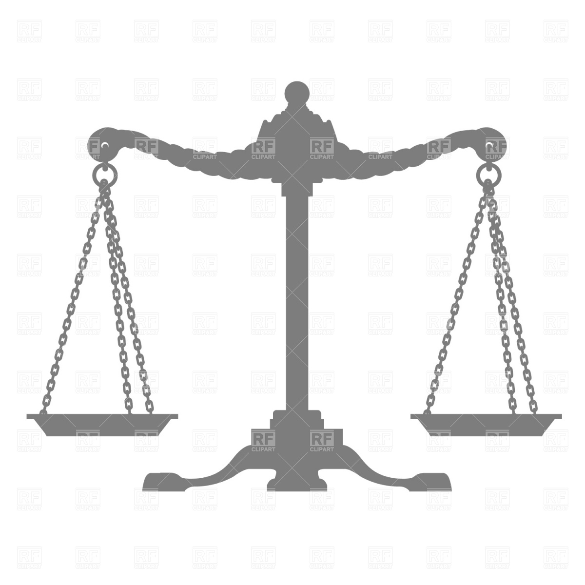 1200x1200 Scales Of Justice Silhouette Vector Image Of Silhouettes, Outlines