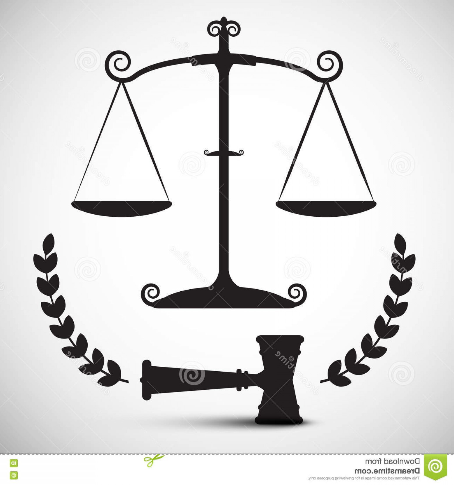1560x1668 Stock Illustration Justice Scales Symbol Vector Law Hammer Gavel