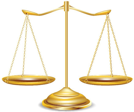 438x368 Scales Of Justice Free Vector Download