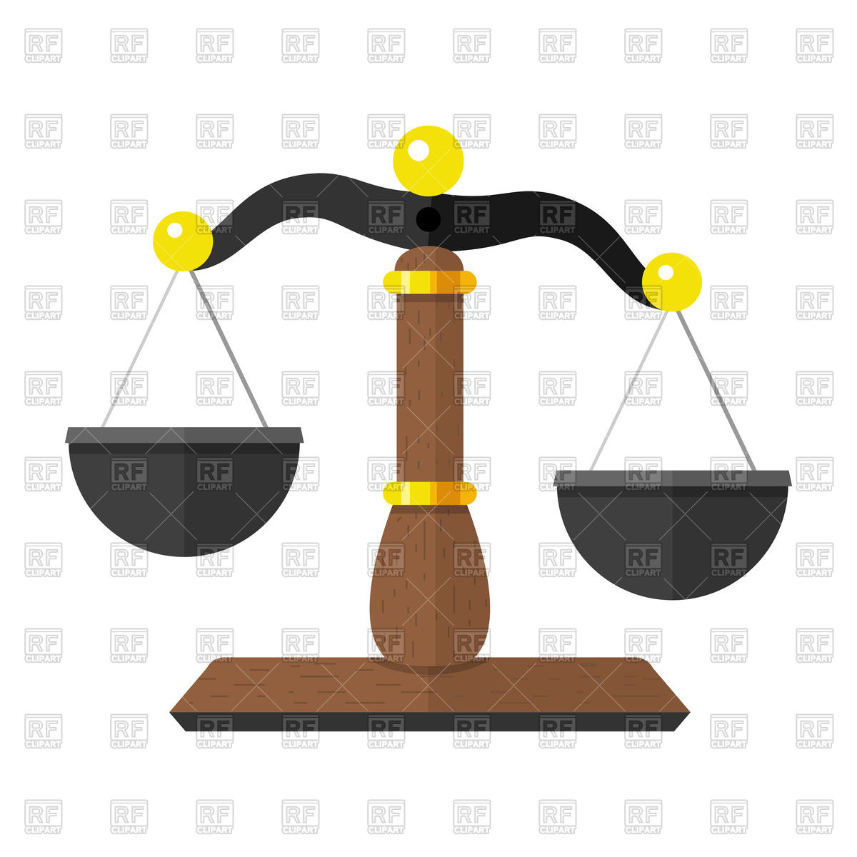1200x1200 Scales Of Justice Vector Image Of Objects Czaroot