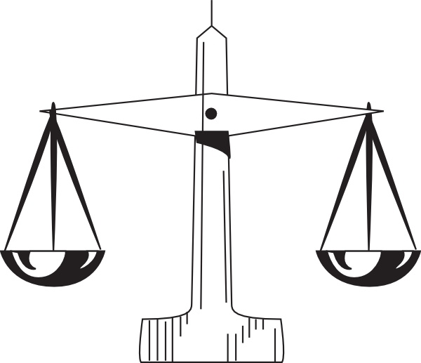 600x517 Scale Of Justice Clip Art Free Vector In Open Office Drawing