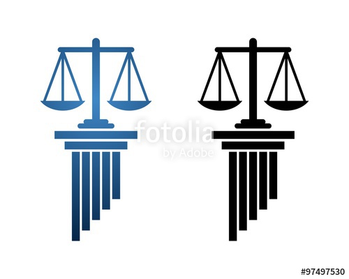 500x400 Pillar Scale Of Justice Logo Stock Image And Royalty Free Vector