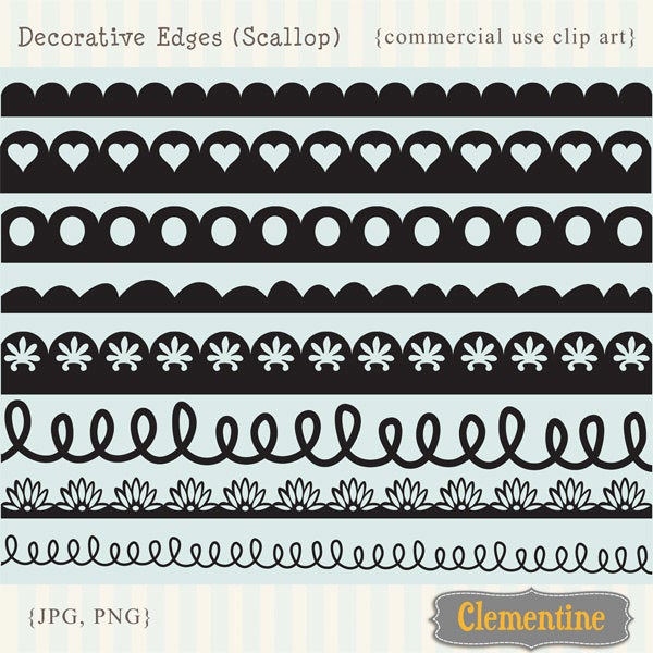 600x600 Scalloped Border Vector Free
