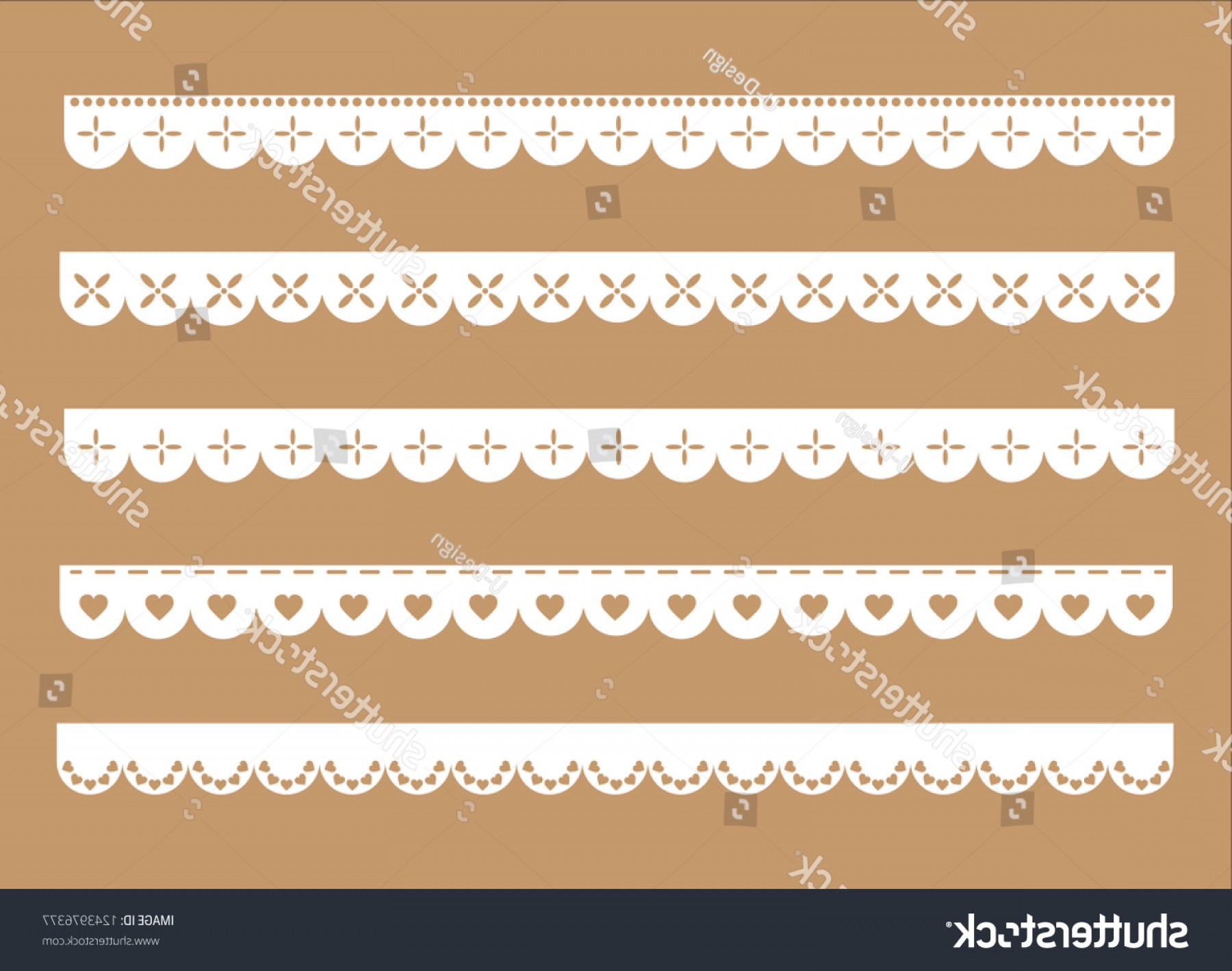 1800x1419 Decorative Scallop Borders Set Vintage Fabric Newwaysys