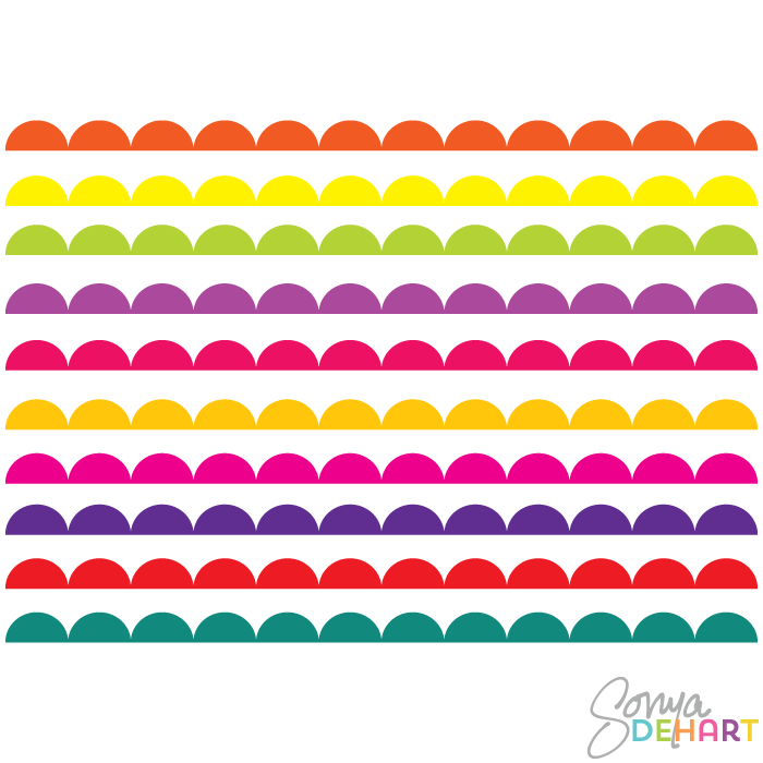 700x700 Scalloped Borders Clipart